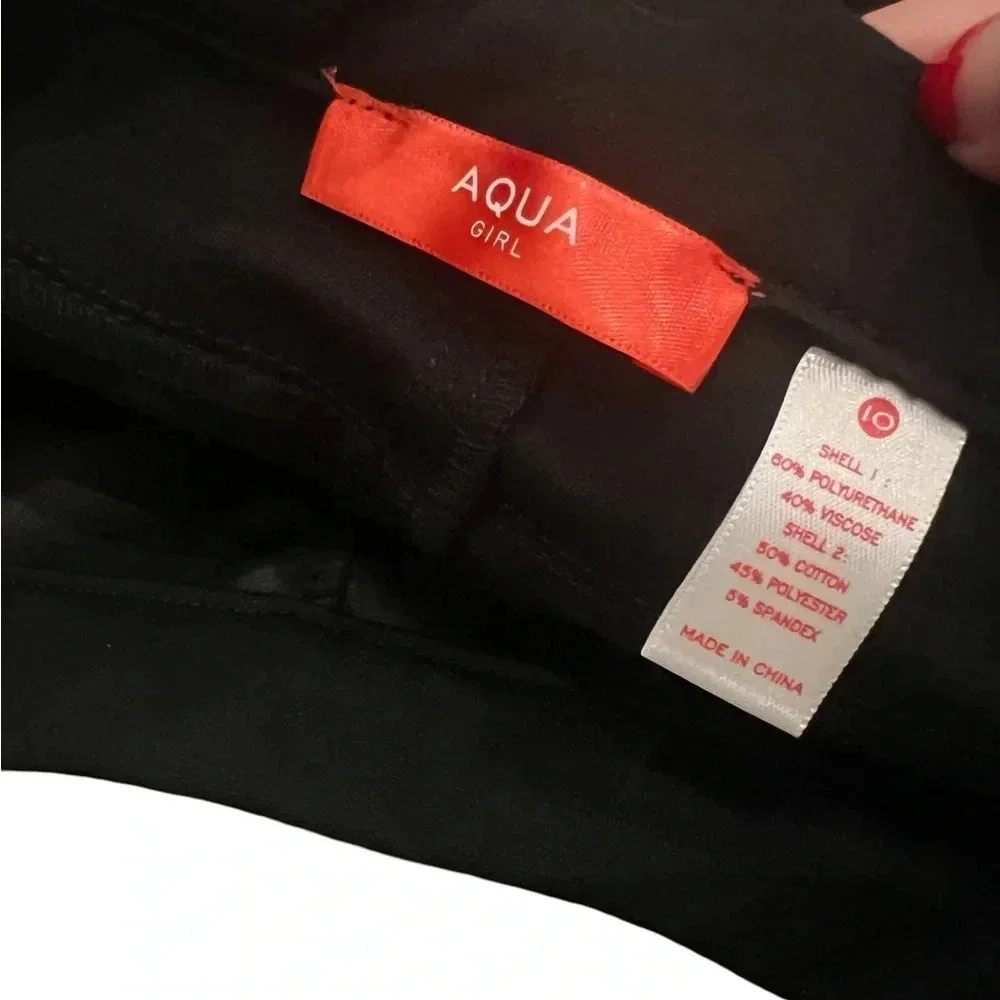 NWT Aqua Girl Black Leggings